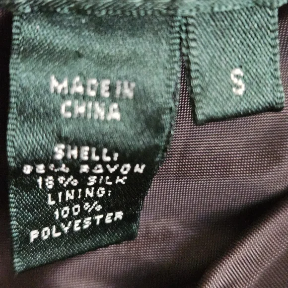 Lauren Ralph Lauren Brown Velvet Midi Skirt - Picture 5 of 6